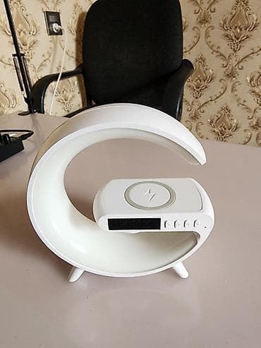 masa üsdü: Çoxfunksiyalı masaüstü cihaz – aypara dizaynlı LED masa lampası və — 1