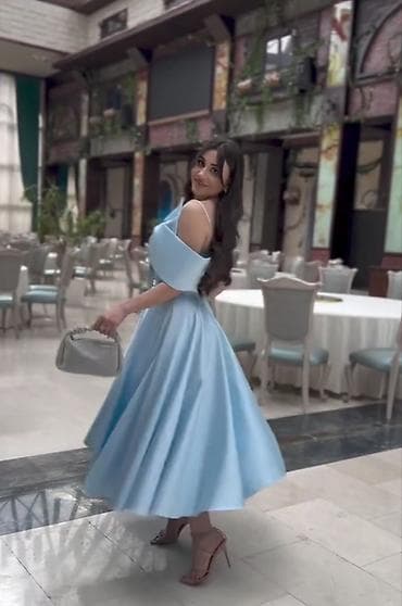 vecer: Göy rəngdə zərif ziyafət/libas 280 manata alınıb - Allegra - Model — 3