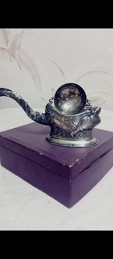 slim çay: Məhsul: 900 ayarlı gümüş çay süzgəci/mini çaydan dəsti (Vyetnam — 3