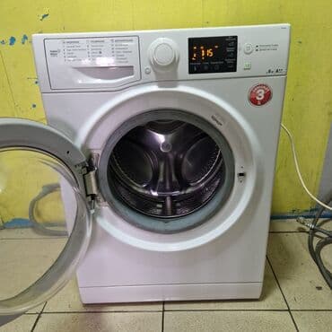 işlənmiş printer: Paltaryuyan maşın Hotpoint Ariston, 6 kq, İşlənmiş, Avtomat, Qurutma var, Kredit yoxdur — 3