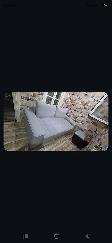 krep parca: Çevrilən divan – açılıb-yığılan, yataq funksiyalı, anbarlı - Rəng — 3