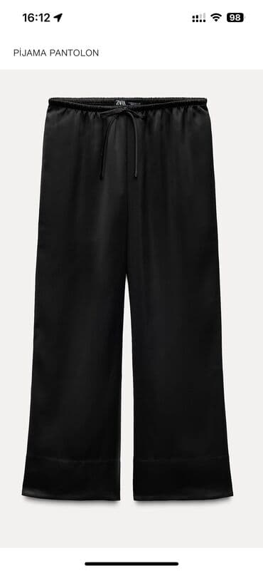 model: Zara saten, pijama model şalvar 
az geyilib — 3