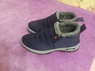 Qışlıq isti ayaqqabı – unisex - Rəng: tünd göy (dibi boz) - Üst