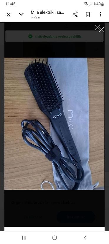 quad daraq: Mila elektrikli saç darağı - Brend: Mila - Tip: Elektriklə qızdırılan — 1