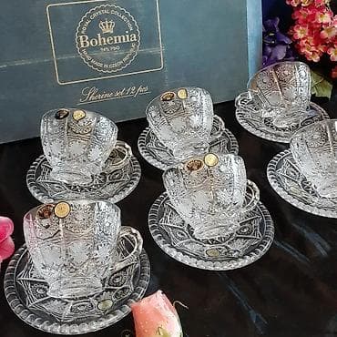 ag neft satilir: Çex xrustal çay stekani desti.qutusunda. dest birlikde 180 azn — 1