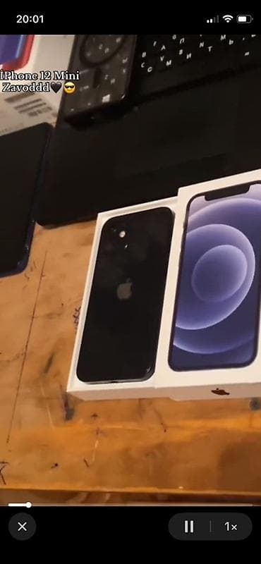 redmi note 11 islenmis: IPhone 12 mini, Qara, Face ID — 2