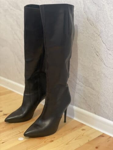 qadın köynək: Çəkmə, Ölçü: 39.5, rəng - Qara, Yeni — 1