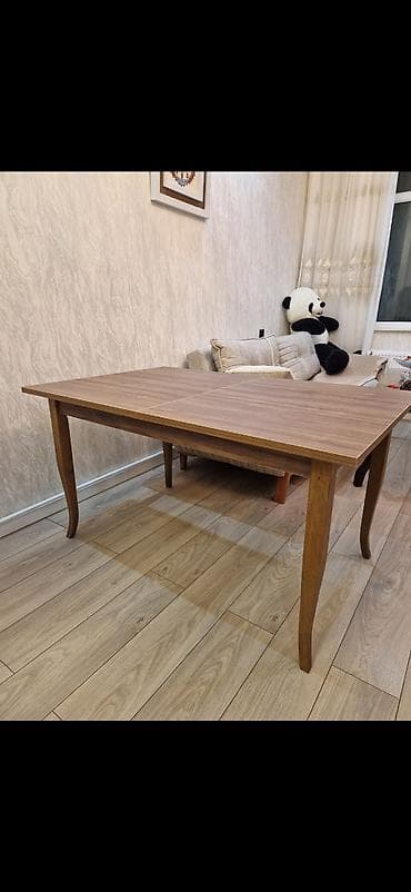 taxta: Açılan yemək masası - Material: taxta teksturalı üst səth, möhkəm — 5