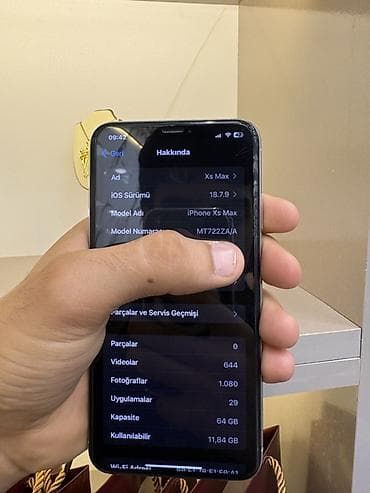 iphone xs adapter: IPhone Xs Max, 64 GB, Gümüşü, Face ID, Simsiz şarj — 5