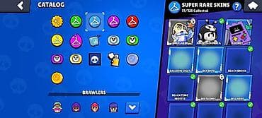 Brawl Stars hesabı – geniş skin və irəliləyiş kolleksiyası Hesab — 6
