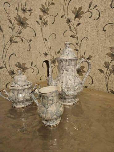 Сушилки: Чайный набор, цвет - Серый, Фарфор — 1