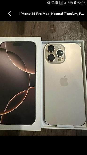 IPhone 16 Pro Max, Natural Titanium, Face ID