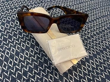 3d acki: Jimmy Choo gün eynəyi - Model: kəpənək/kedi-eye siluetli, qalın — 4