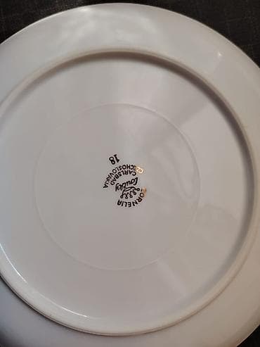 dam: Boşqablar, 1 əd, rəng - Ağ, Farfor, Çexiya — 2