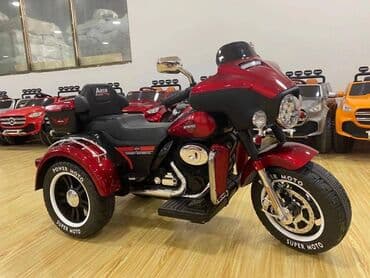 maşınlar uşaq üçün: Yeni model uşaq elektrik motosikleti. üç təkərli akkumulyatorlu uşaq — 3