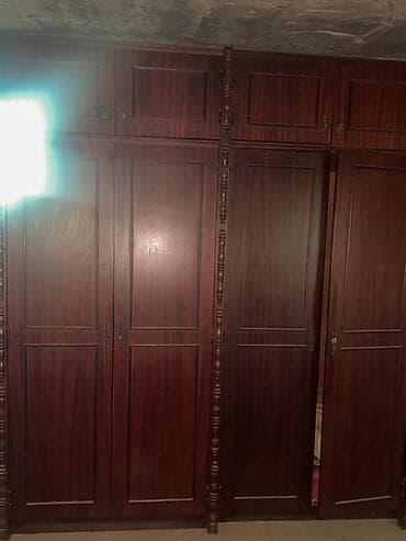 taxta besedkalar: 6 qapı, Qəhvəyi, Taxta, Açılan, Düz dolab — 4