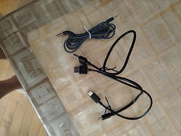 Kabel dəsti - 3.5 mm AUX audio kabeli – toxunulmaz paracord tipli