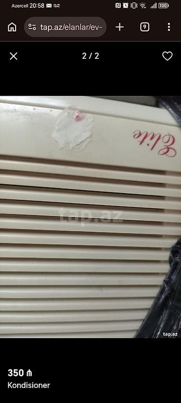 tv box ucuz: Kondisioner - Pəncərə tipli kondisioner - Ön paneldə üfüqi hava çıxış — 1