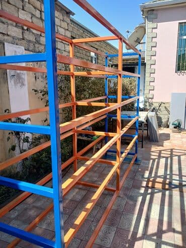 mağaza üçün konteyner: Anbar və mağazalar üçün metal rəf sistemi - Material: qalın divarlı — 2