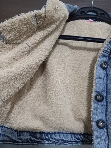 Столы для кормления: Uşaq üçün isti cins gödəkçə - Material: klassik mavi denim üzlük — 2