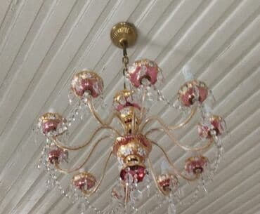 Люстра, 10 и более ламп, Хрусталь — 1