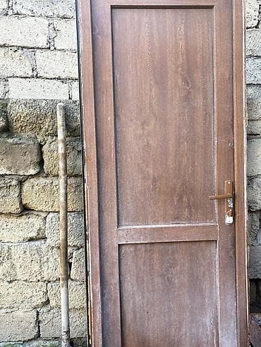 taxta qapi sekilleri: İşlənmiş Otaq qapısı 80x200 sm Zamok ilə, Zəmanətsiz, Ünvandan götürmə — 3