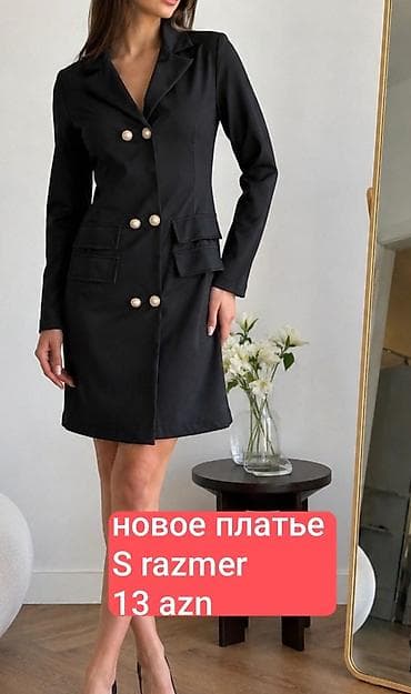 Qadın geyimi – qara rəngli, blazer üslublu qısa don. - Ölçü: S - — 1