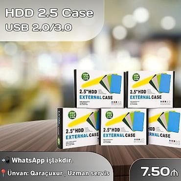ipad mimi 2: HDD 2.5” External Case - 2.5” HDD/SSD üçün korpus - USB 2.0/3.0 — 1