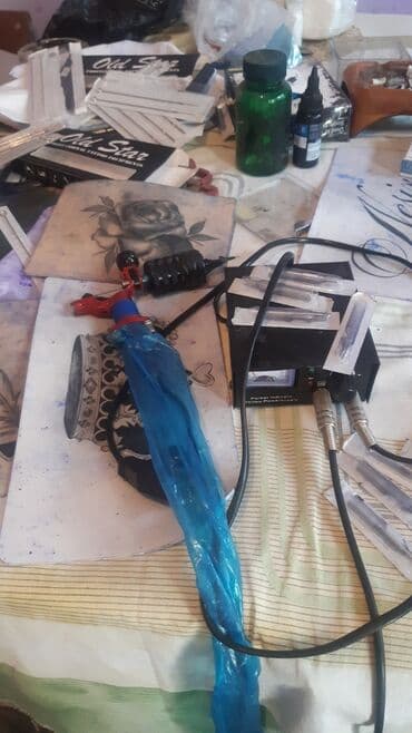 Tatu avadanlıqları dəsti - Professional tatu maşını (rotor tipli)