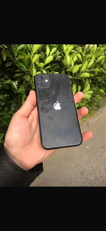 ikinci el 11 pro max: IPhone 11, 128 GB, Qara, Zəmanət, Simsiz şarj, Face ID — 1