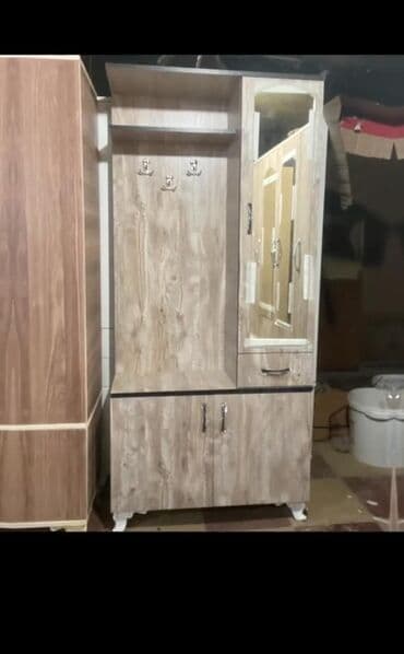 трюмо в прихожую: Прямой шкаф, Для прихожей, Гардероб, Распашной, Корпусный, 1 дверь — 5