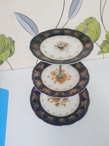 Tort və şiriniyyat qabı, rəng - Göy, Keramika lalafo.az -da Tort və şiriniyyat qabı, rəng - Göy, Keramika