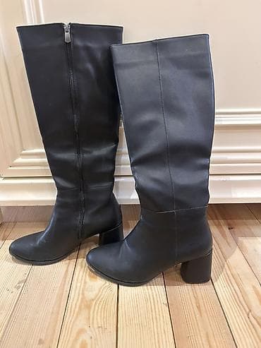 Çəkmə, Ölçü: 39, rəng - Qara, Yeni