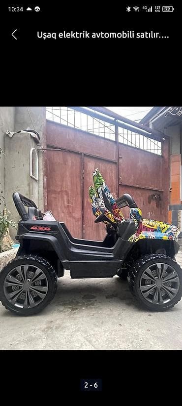 akumulator usaq masinlari: Uşaq elektrik avtomobili satılır. az istifadə olunub — 5