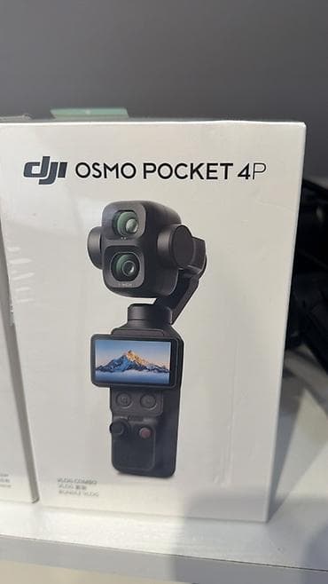 yeni modem: DJI Osmo Pocket 4P – cib ölçülü, 3 oxlu stabilizatorlu ağıllı kamera — 1