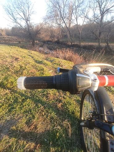 Elektrik nəqliyyatı: MTB velosiped - 26" təkərlər, möhkəm alüminium hissələr - Ön — 5