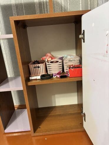 uşaq otağı ucun xalcalar: Oğlan və qız üçün, 1 qapı, Açılan, Düz dolab — 3