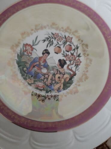 elit qab qacaq: Nahar dəsti, rəng - Ağ, Farfor — 5