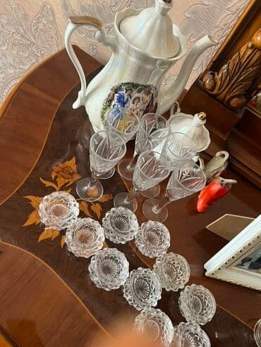 rəsm dəsti: Çay dəsti, rəng - Ağ, Farfor — 2