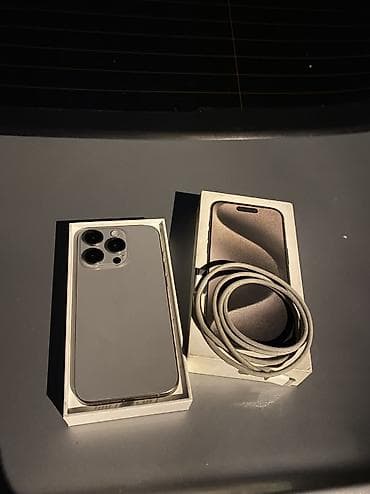iphone 1 pro: IPhone 15 Pro, 256 GB, Natural Titanium, Simsiz şarj, Face ID — 3