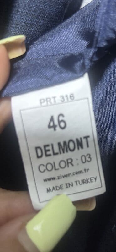 tek pencek: Kişi kostyumu – Delmont, Türkiyə istehsalı 2 dəfə geyilib. - Rəng — 4