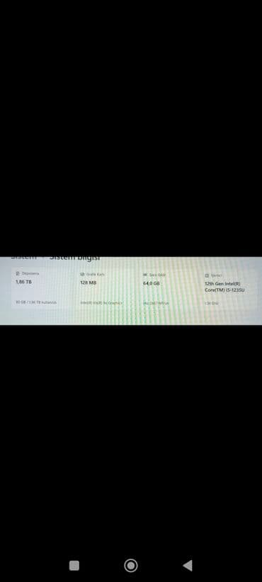 Masaüstü kompüterlər və iş stansiyaları: Dell noutbuk - Model: Dell (qara korpus, nazik çərçivəli ekran) - — 5