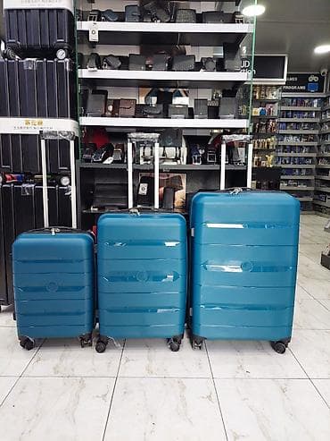 çamta: Sərnişin çemodan dəsti – 3 ölçü - Material: sərt, zərbəyə davamlı — 1