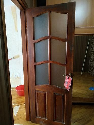 Tavan: Taxta otaq qapıları – klassik dizayn - Material: tam ağac (taxta — 2