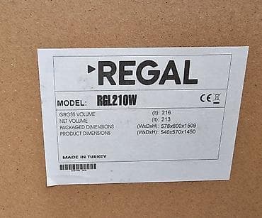 Soyuducu REGAL Model: RGL210 W Türkiyə istehsalı Soyutma növü — 8