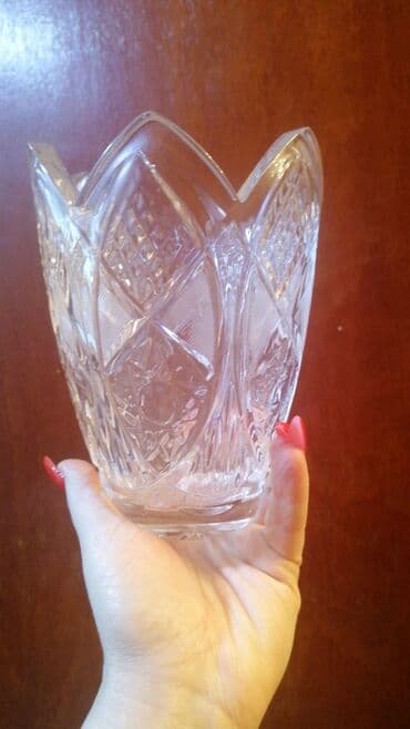 vitrin dekor: Vaza dəsti, Xrustal — 2