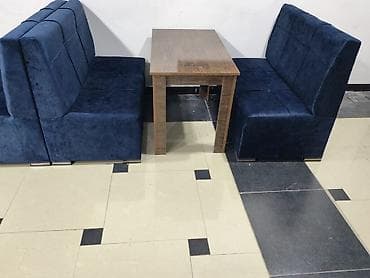 Mətbəx üçün, Yeni, Açılmayan, Dördbucaq masa, 2 stul
