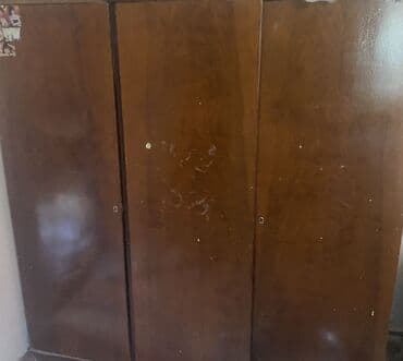 İşlənmiş, Açılan, 3 qapılı Düz dolab, Qarderob, paltar dolabı