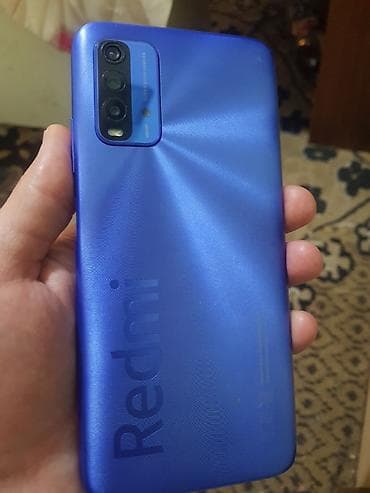 scanner: Redmi 9T, 64 GB, rəng - Göy, Barmaq izi — 3