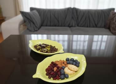 Boşqablar, 2 ədədli dəst, rəng - Yaşıl, Keramika